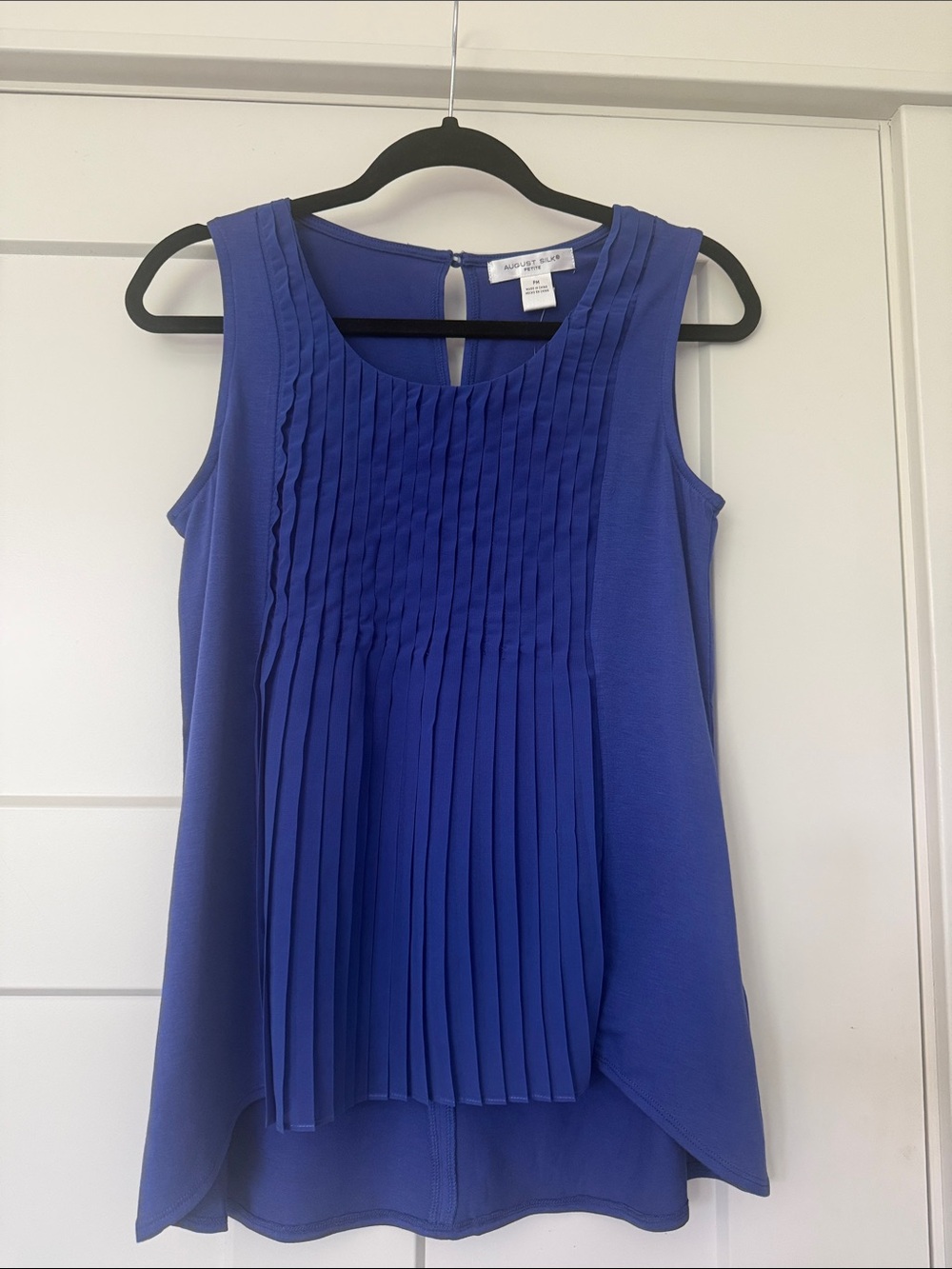 NWT August Silk Havana Sapphire Sleeveless Camisole Petite Medium